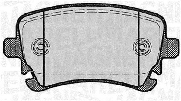 MAGNETI MARELLI Piduriklotsi komplekt,ketaspidur 363916060602